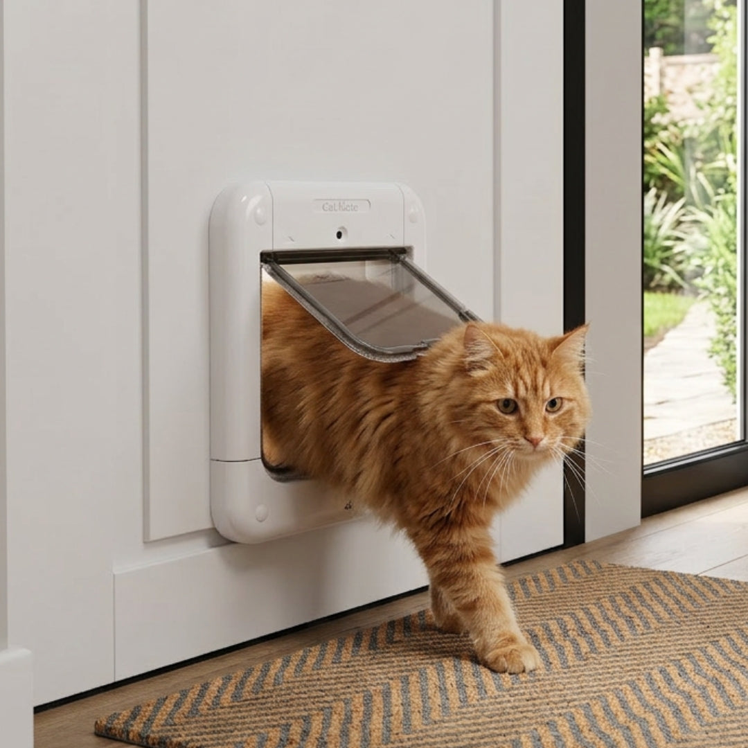 Microchip Cat Flap – White (360W)