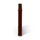 A side on view of the Cate Mate 4-way locking pet flap in brown which is self lining up to half an inch