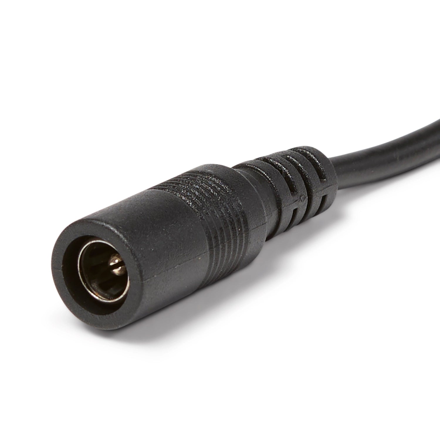 Black electrical connector for the replacement pump on a white background
