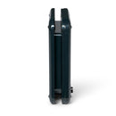 A side on view of the rotary cat flap made by Cat Mate in black, which is self lining up to two inches thick and is suitable for installation in to a variety of door and wall types.