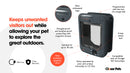 Microchip Cat Flap – Dark Grey (CP 360G)