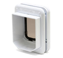 Closer Pets Microchip Activated Weatherproof Flap / Door with Manual Lock – White (CP 360W)