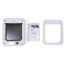 Closer Pets Microchip Activated Weatherproof Flap / Door with Manual Lock – White (CP 360W)