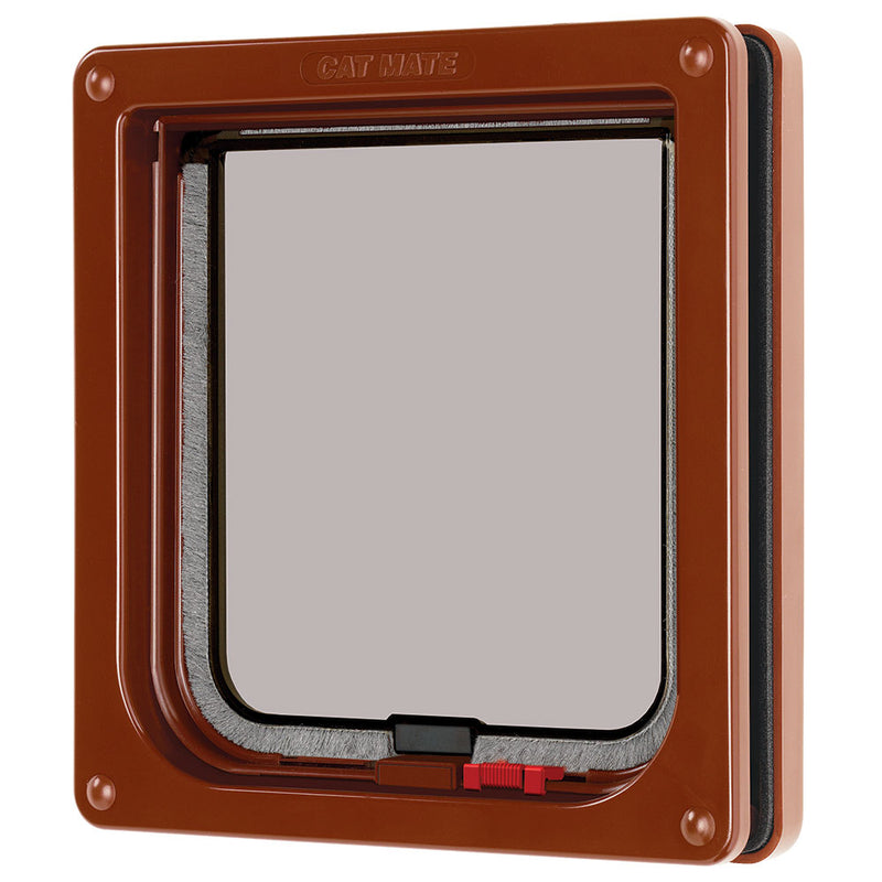 Lockable Cat Flap Brown (304B)