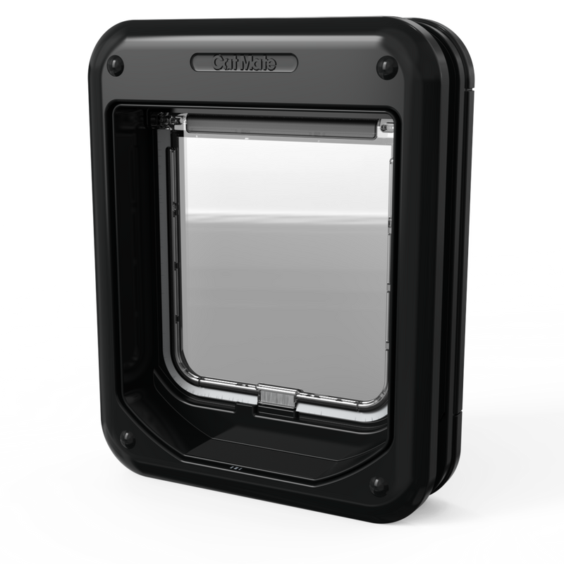 Cat Mate Rotary 4-Way-Locking Cat Flap – Black (358BK)