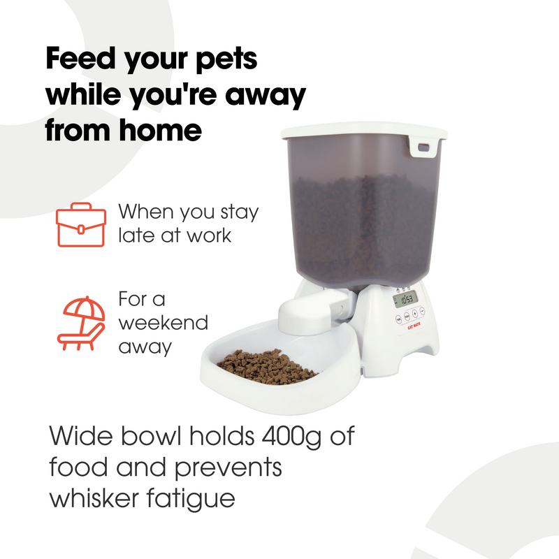 Multi-meal Automatic Dry Food Pet Feeder with Digital Timer (C3000)