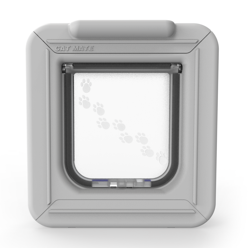 Elite Microchip Cat Flap with Timer Control – White (355W)