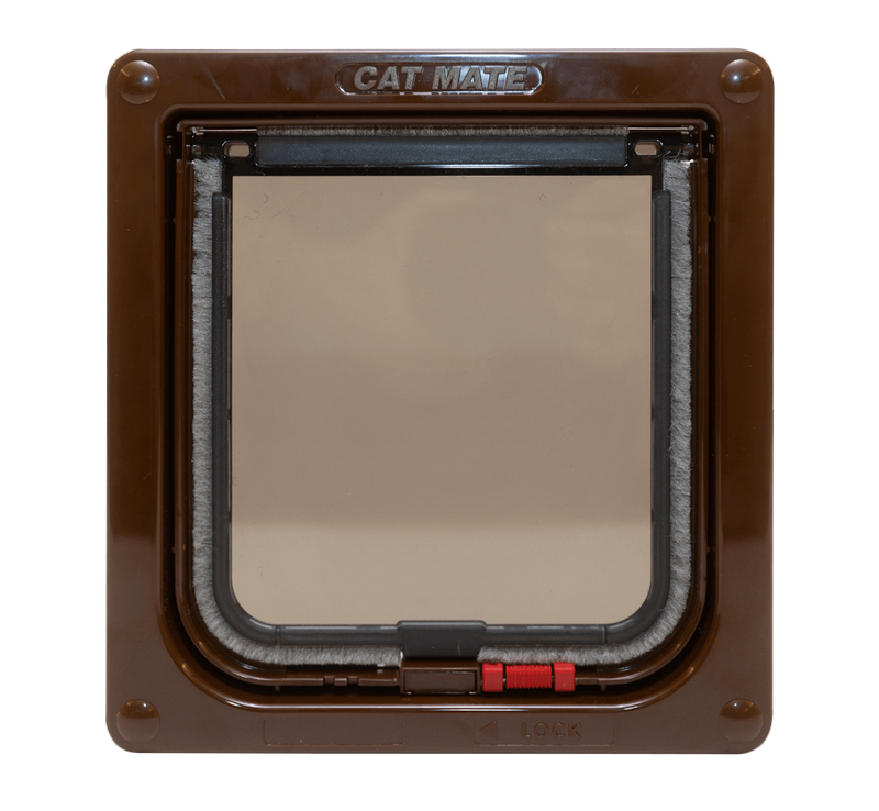 Lockable Cat Flap Brown (304B)