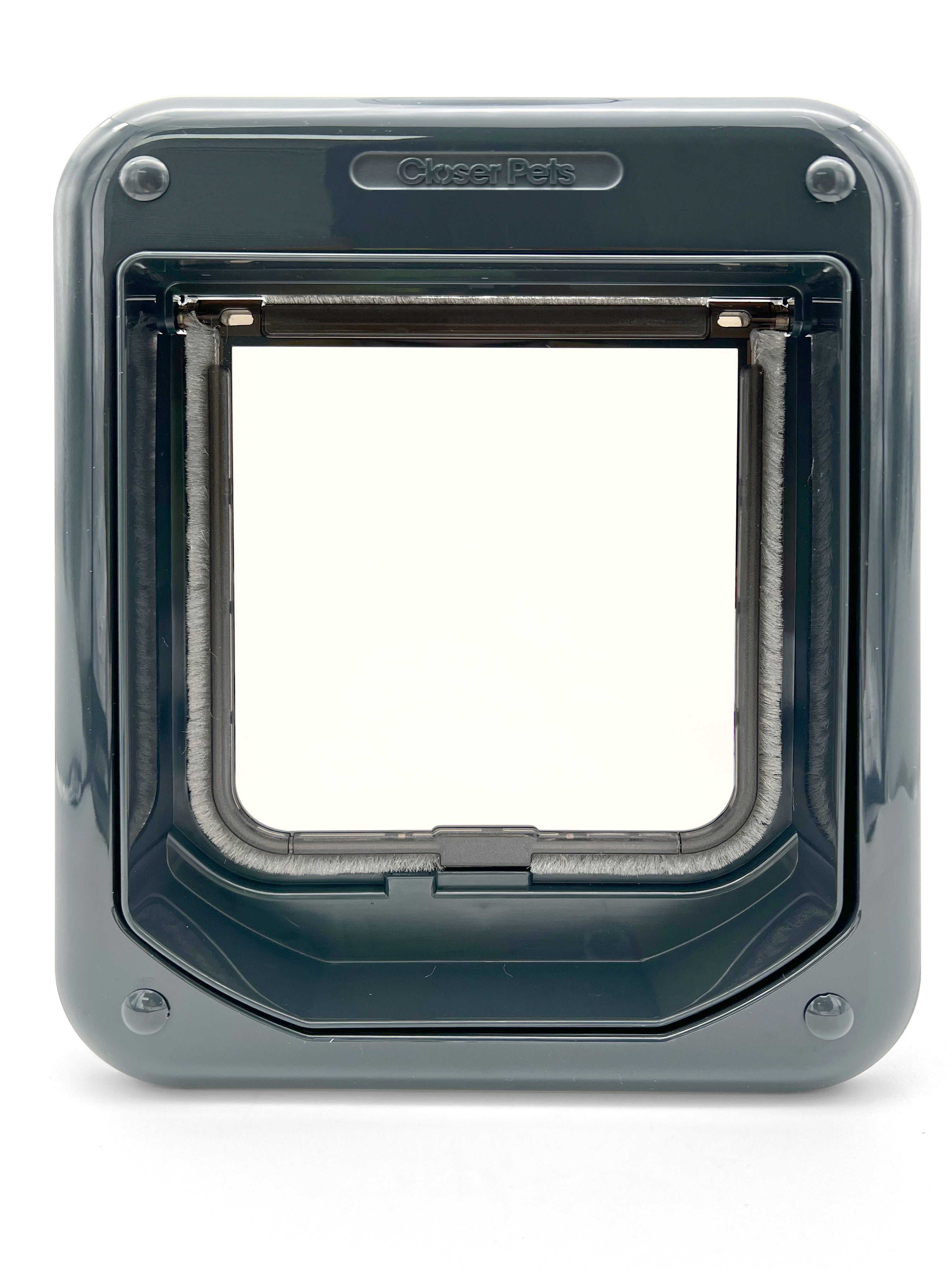 Closer Pets Rotary 4-Way-Locking Cat Flap - Dark Gray (CP358G)