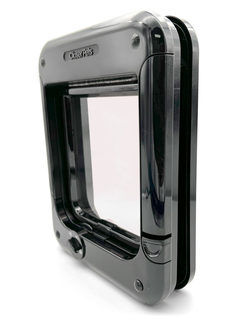 Closer Pets Rotary 4-Way-Locking Cat Flap - Black (CP358BK)