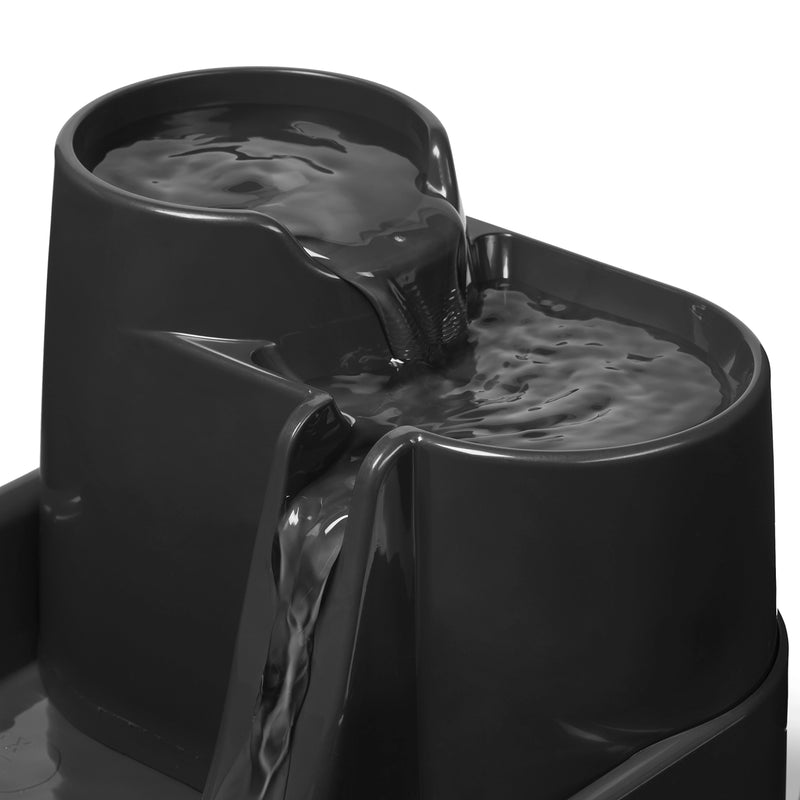 Cat Mate Three level Pet Fountain – Dark Grey (335E-G)