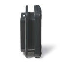 A side on view of the microchip activated cat flap which is self lining up to 3 3/8 inches and can be installed into most doors and walls 