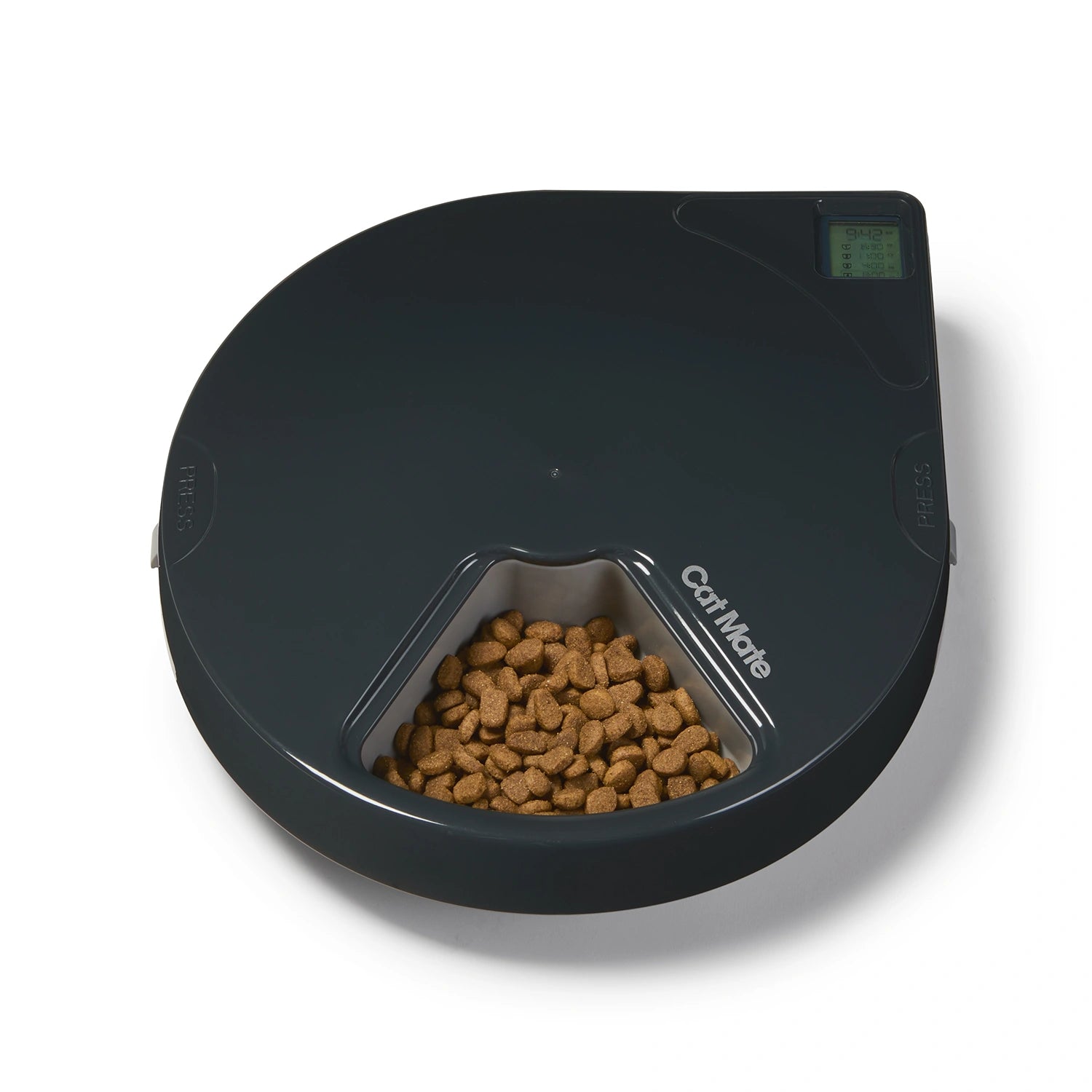 Cat Mate Five-meal Automatic Pet Feeder with Digital Timer (C500) – Anthracite Grey