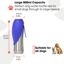 Dog Mate 800ml Insulated Stainless Steel Water Bottle