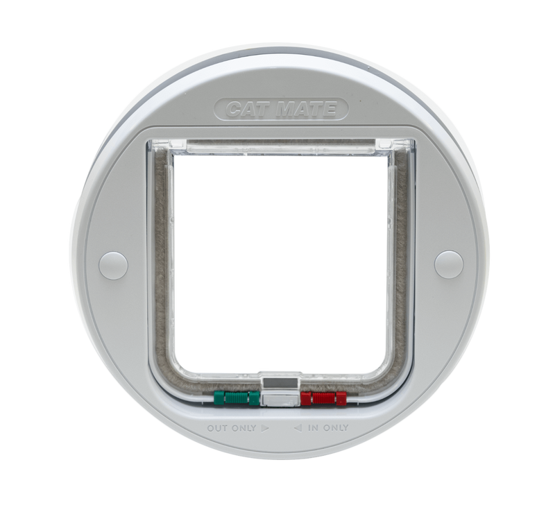 Transparent top cat flap