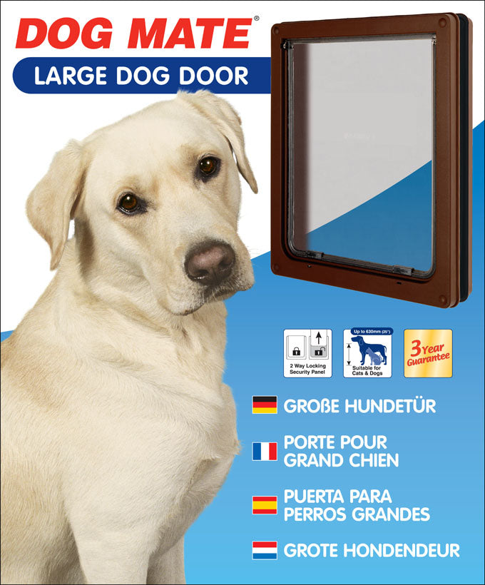 Puerta para perros grande – Marrón (216B)