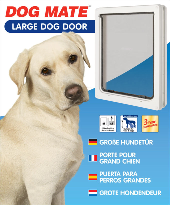 Puerta para perros grande – Blanca (216W)