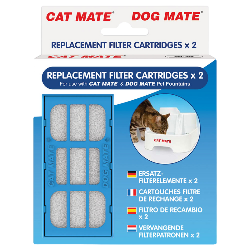 Cartuchos de filtro de repuesto: Fuente para mascotas (paquete de 2) (339)