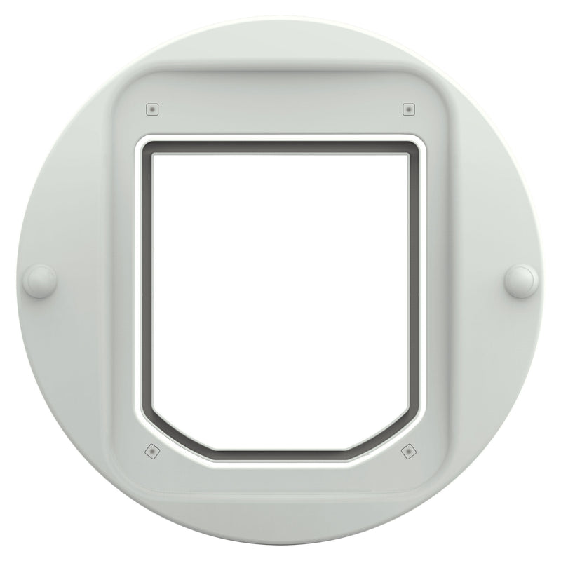 Kit adaptador de gatera para paredes y paneles de cristal – Blanco (361W)