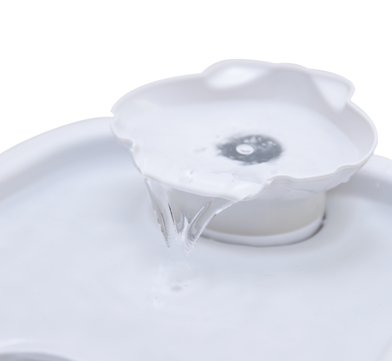 Two-level Three-litre Shell Pet Fountain – White (410)